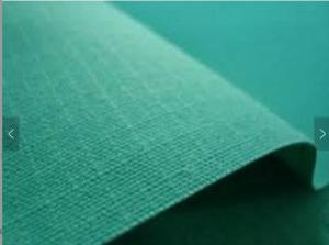 Greige Pattern Waxed Tent Canvas Fabric Anti - UV With Non - Slip PVC Coating