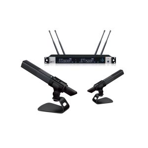 Buy cheap 2CH DSP Wireless Conference Room Microphone System Tube Discussion Desktop product