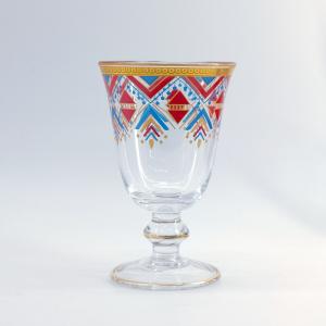 Buy cheap Decorated Arabic Style Tea Sets Glass Material 130MM Height product