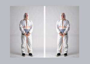 Practical Disposable Overalls Abrasion Resistant PP / SMS / SF Material