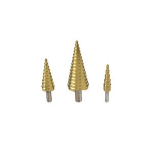 China CE M35 High Speed HSS Step Drill Bit Step Cone Drill Bits For Stainless Steel Metal on sale
