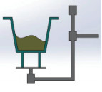 Electrical Heating Roto Moulding Machine For Testing Material LLDPE PTFE Nylon PP ELPE