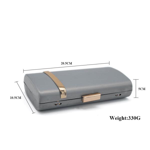 Quality Custom Rectangle Metal Clutch Frames Iron Wallet Frame for sale