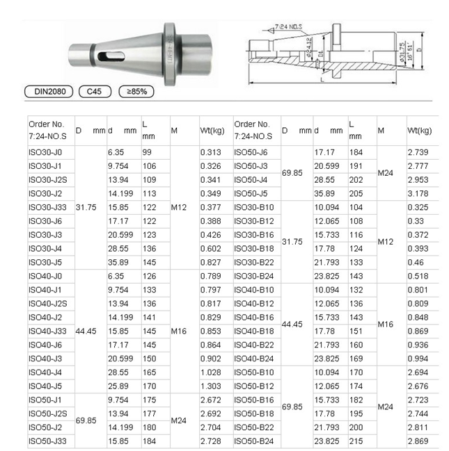 NT DRILL CHUCK ARBOR ISO40 B16 NT Tool Holder For Milling Machine Drill Chuck Arbor
