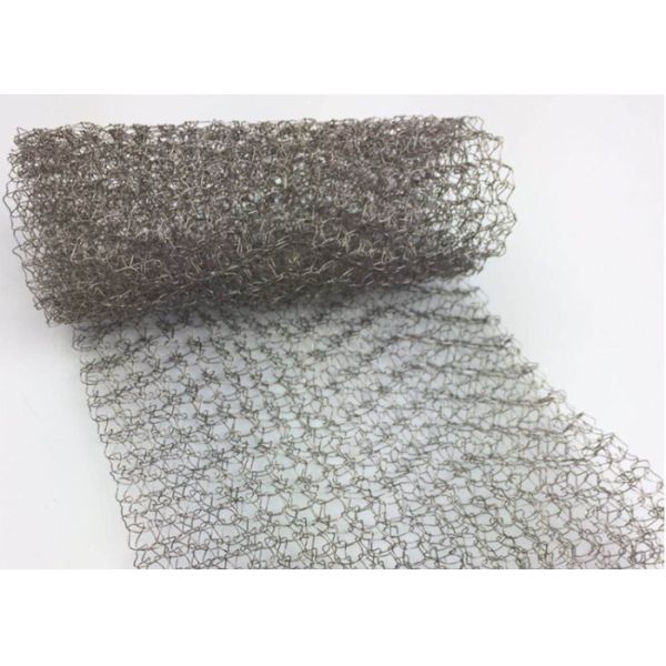 99% Filter Knitted Stainless Steel Mesh 25-400mm Sample Avaliable
