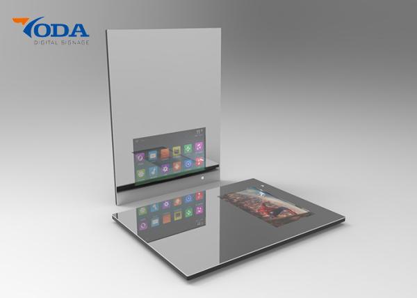 Quality Full HD Touch Screen Light Up Mirror Square Shape Wall Mounted Type for sale