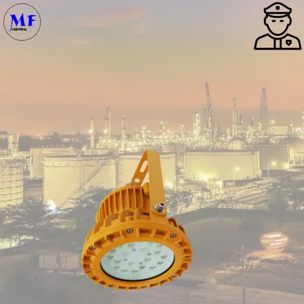 LED Explosion Proof Light Atex Certified 140lm/W 2000K-7000K Zone 1 Zone 2 LNG Gas Station Oil Industry Chemical Plant
