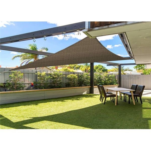 Triangular / Rectangular Garden Sun Shade Sail 100% HDPE With UV Customized Size And Color