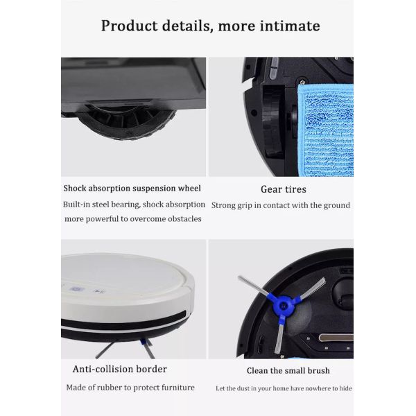 16W Tuya Smart Vacuum Cleaner Multifunction Robotic Auto Vacuum Cleaner