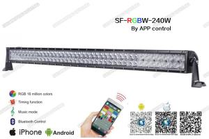 China 41.5 240W Straight RGB LED Light Bar , Flood / Spot / Combo Beam 5D LED Light Bar 3w on sale