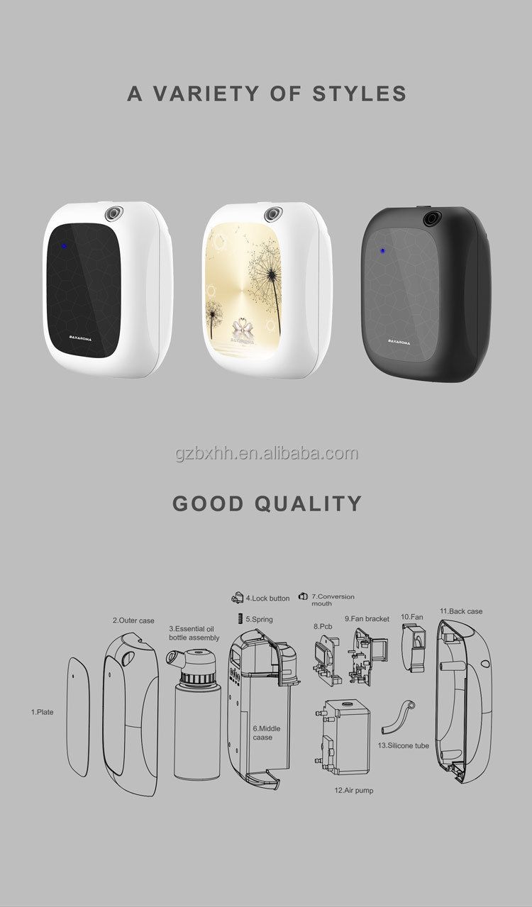 Hotel Aroma Reed Diffuser Bottle Electrostatic Wall Plug in Diffuser Fragrance