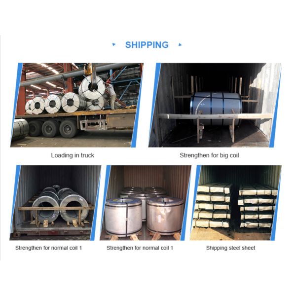 Full Hard GI Steel Coil 0.12mm-2.0mm Galvanized Surface Treatment