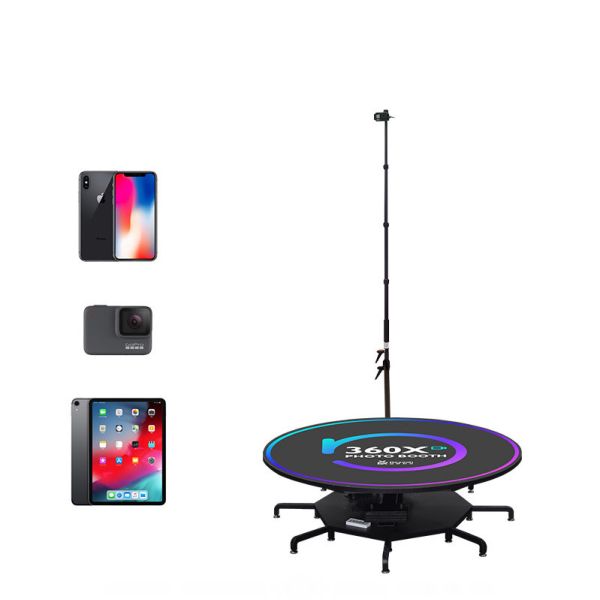 Live Show 360 Rotating Selfie Camera Photo Booth Platform