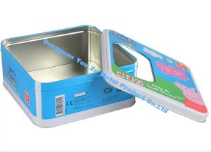 Buy cheap Food Grade Rectangular Tin Boxes CYMK Printed Tin Food Containers Tin Can Metal Storage Container product