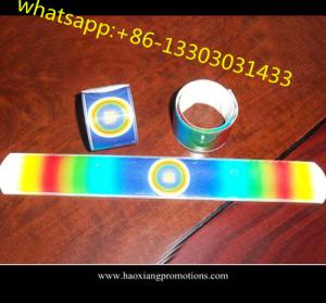 China Cheap brand name custom made Silicone Slap wristband and Silicone Slap Band on sale