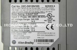 Buy cheap 22C-D072A103 Allen Bradley Powerflex Powerflex 400 50HP Series A 480V product