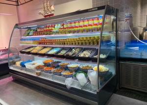 Buy cheap R134a R404a Vertical 3 Tiers Multideck Open Display Refrigerator Rear Service product