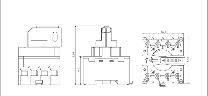 SISO-40 1200V Rotary Isolator Switch For Solar PV System