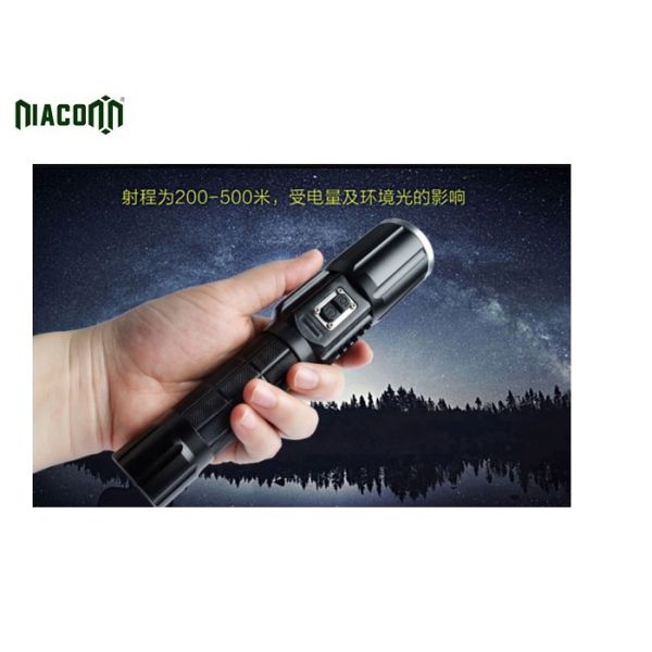 Power Bank Tactical Led Flashlight With CREE XML And COB Red Light