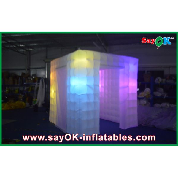 Inflatable Photo Booth Rental Portable Props Led Light Inflatable Photo Studio Family Use
