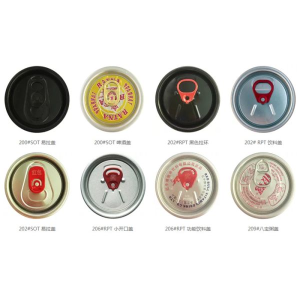 Silver Color 200 Easy Open End Aluminum Can Lids For For Soda Pop Cans