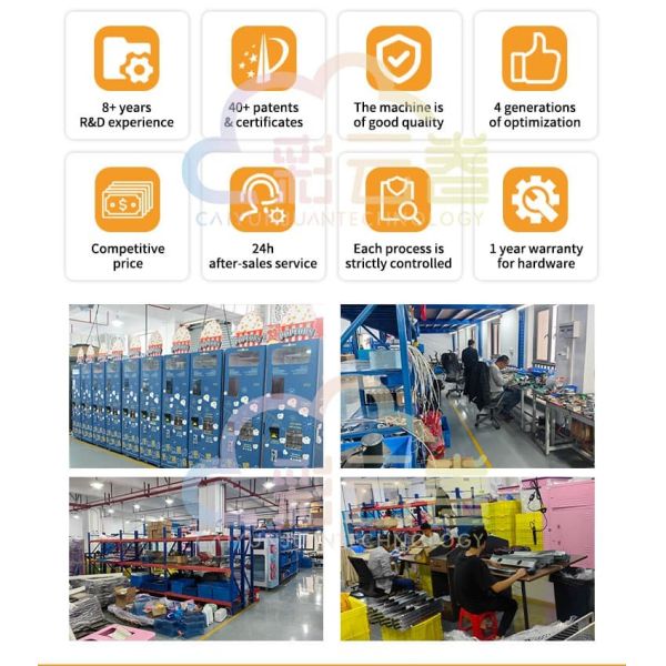 24/7 Automatic Vending Popcorn Machine 2 Minutes Dispensing Electric Power Source