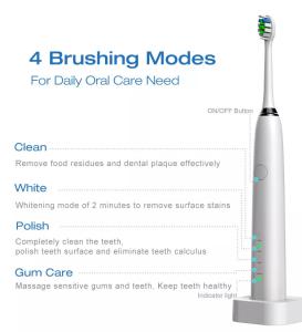 China 51000vpm Travel Electric Toothbrush With 2 Minute Timer 30s Reminder on sale