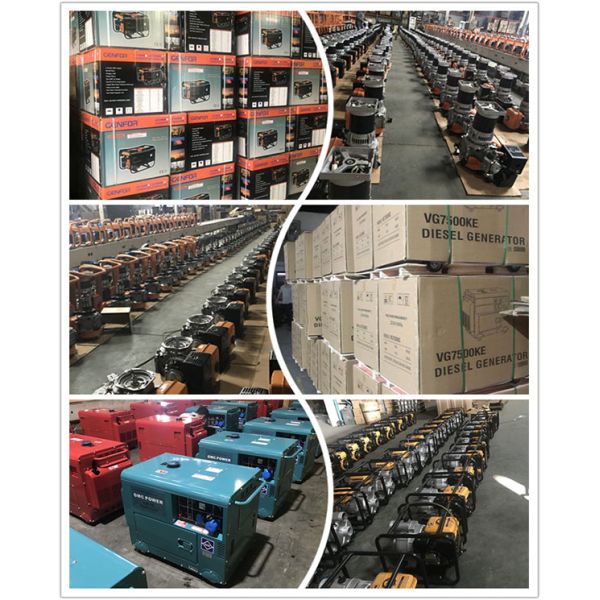 10.0KW Max Power Three Phase Generator , Welding Generator Set 25L Fuel Tank