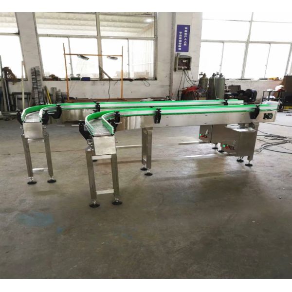 Grey Plastic Automated Conveyor Systems For Cosmetics And Skin Care Products Industry