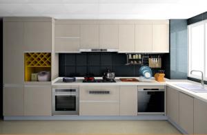 Buy cheap ISO14001 Customized Luxury Laminate Kitchen Cabinet Set Acrylic White Kitchen Cabinets product