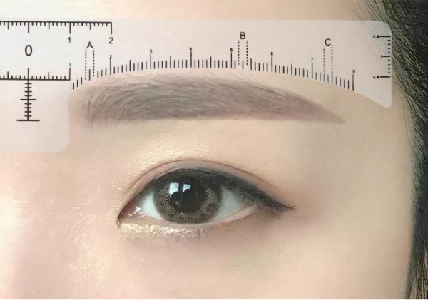 Quality Disposable Eyebrow Measuring Ruler For Quick Mapping Shaping for sale