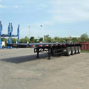 4 Axle 48 Foot Flat Deck Container Flatbed Semi Trailer with Airbag Suspension