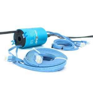 Standard Ethernet RJ45 Slip Ring Connector 6 Circuits