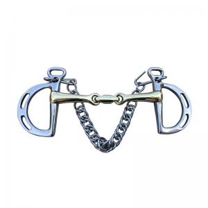 China Jointed Mouth Stainless Steel Horse Bits for Solid Mouth Parts in Harness on sale