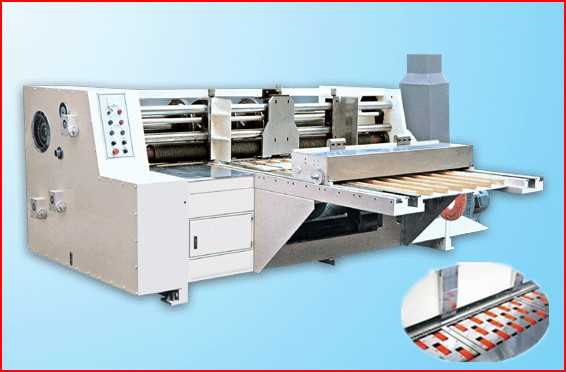 Chain type Rotary Slotter, Rotary Slotting + Corner-cutting + Edge-cutting + Creasing, Auto Feeder as option