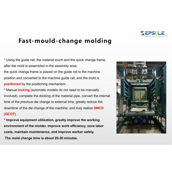 Epsole Professional Eps Shape Molding Machine , Automatic Fish Box Molding Making Machine