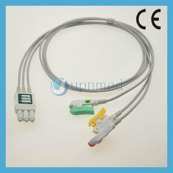 Quality M1672A Philips 3 Lead ECG cable,3 Lead ecg lead Set for sale