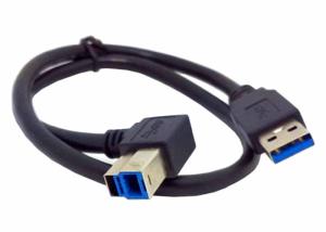 USB 3.0 Camera Right Angle USB Cable 24K Gold Plated Connector 6 Layers Shield