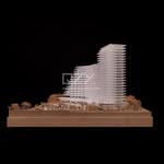 1/300 Monte Carlo Model 3D Architectural Model With CNC Cutting And No