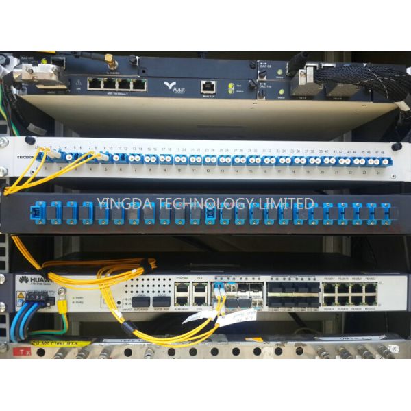 1U 19 Inch Sliding Rack Mount Fiber Optic Patch Panel 12 Port LC Duplex Drawer ODF