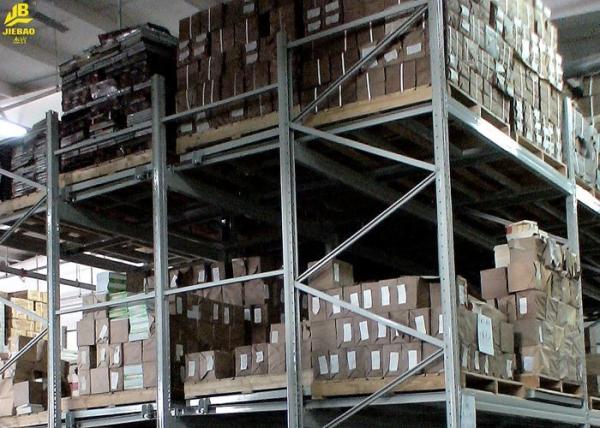 Quality Warehouse Storage Push Back Pallet Rack With Special Gravity Dustproof for sale