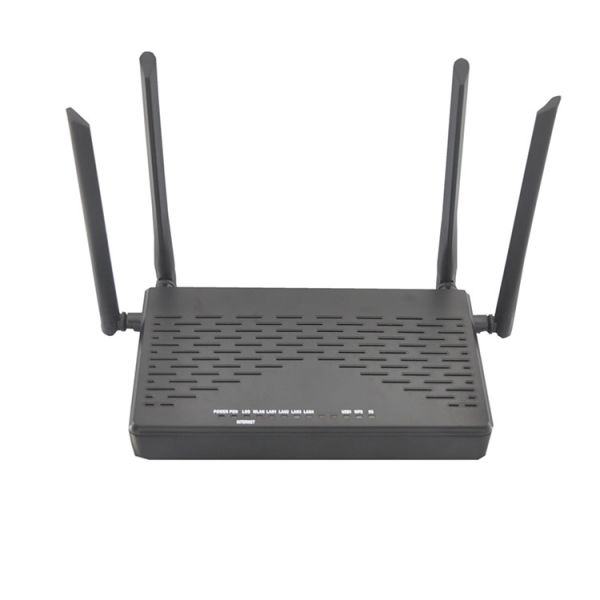 2.4G 4GE FTTH 5.8G Gpon Onu Wifi Router Dual Band AC 4 Port