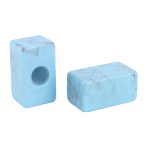 Blue Luxury Marble Perfume Bottle Cap 70g Custom Logo