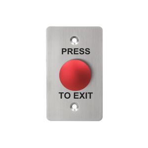 Buy cheap Anti - Vandal Red Door Exit Push Button Micro Switch With Fireproof Material Faceplate product