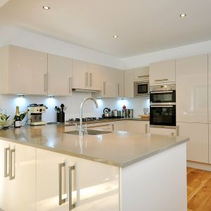 Modular Custom Acrylic Kitchen Cabinets Simple Modern High Gloss