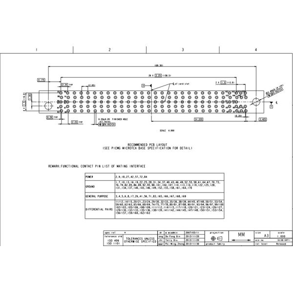 10058831 10058831-110LF ICC FCI Amphenol Card Edge Connectors Terminal