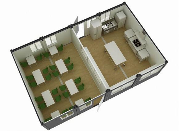 Quality Sound Insulation Shipping Container Classrooms , Detachable Prefab Shipping Container for sale