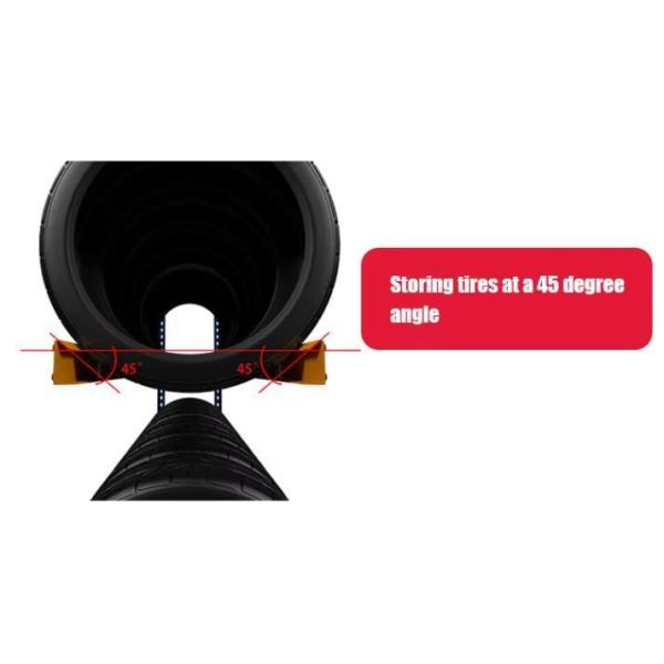 Steel Medium Duty Tyre Rack For Auto Repair Store Customized Display Rack Structure