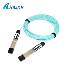 Full Duplex 40G QSFP+ Active Optical Cable 20m Four Channel