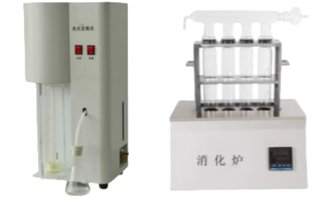 Four holes Kjeldahl Nitrogen Analyzer Relative difference of 1% 1200W GB/T6432